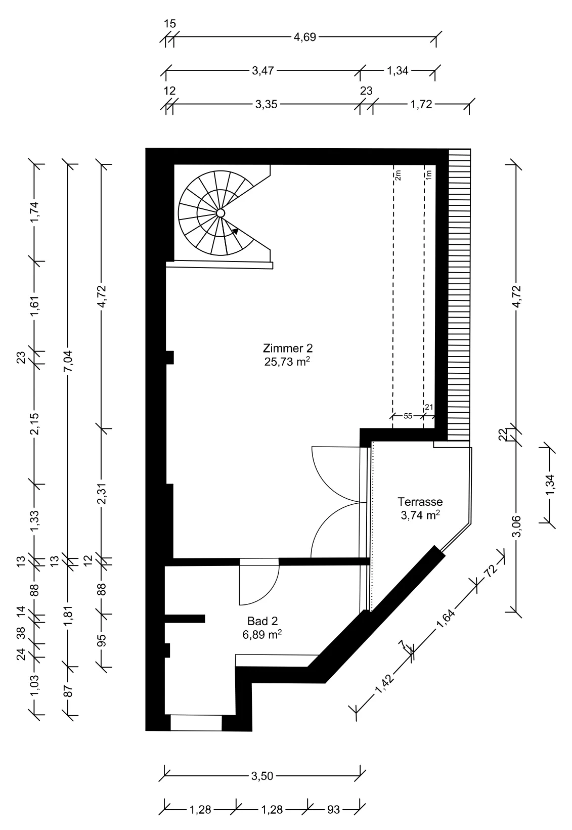 Grundriss Dachgeschoss